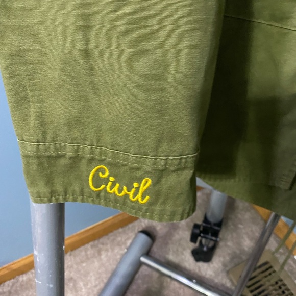 Civil Regime Olive long coat - Picture 6 of 13